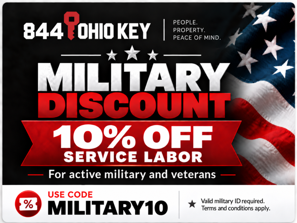 10% off labor for active military and veterans, code MILITARY10, valid military ID required