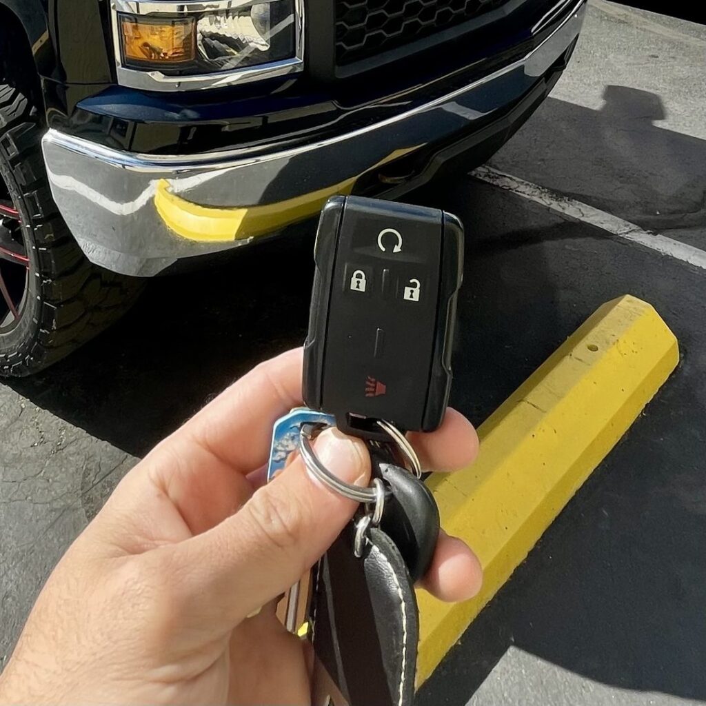 Separate Chevrolet Silverado remote, the kind used alongside a regular key